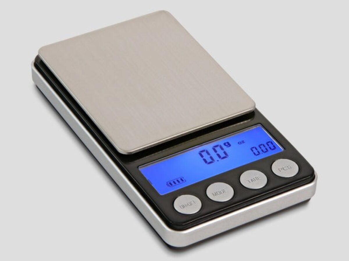 Mini Pocket Scale, 500g x 0.01g Accuracy, Gram Scale Small Digital Kitchen  Scale for Baking, Jewelry, Herbs, Seasoning,Tare Function, 2 Trays Included